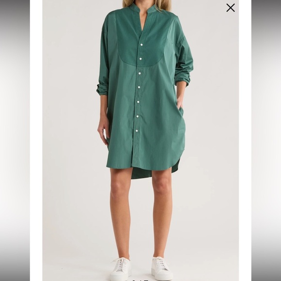 Frank & Eileen Dresses & Skirts - Frank & Eileen Tori Surplice Neck Button-Up Shirt Dress